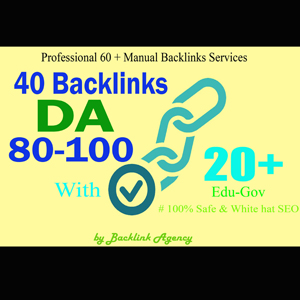 40 PR9 Da 80 to 100 with 20 Edu gov Backlins