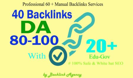40 PR9 Da 80 to 100 with 20 Edu gov Backlins