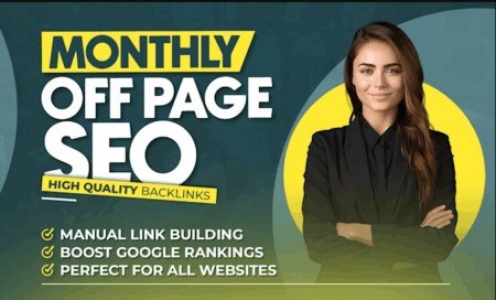 Monthly Off-Page SEO – Manual Link Building & Google Ranking Boost